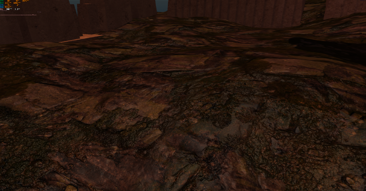 OpenGL demo terrain with mapped materials