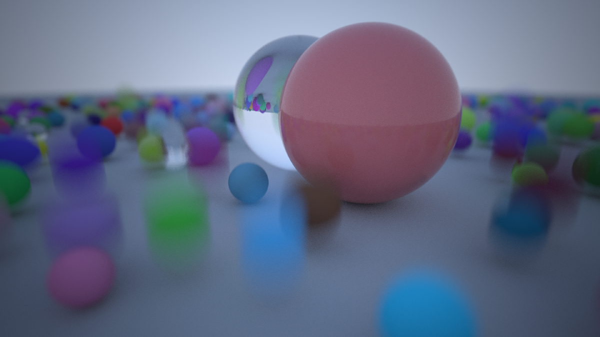 Indus showcase render with motion blur and depth of field
